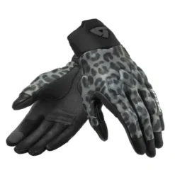 Guanti In Tessuto Revit Spectrum Ladies Leopardo Grigio Scuro