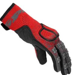 Guanti In Tessuto Spidi Cross Knit Rosso
