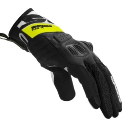 Guanti In Tessuto Spidi Flash-R Evo Nero Giallo Fluo