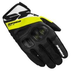 Guanti In Tessuto Spidi Flash-R Evo Nero Giallo Fluo