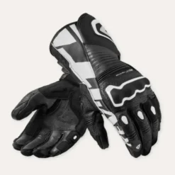 Guanti Moto In Pelle Revit Argon 3 Nero Bianco