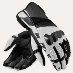 Guanti Moto In Pelle Revit RSR 5 Nero Bianco