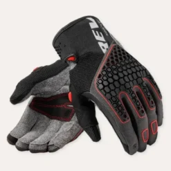 Guanti Moto In Tessuto Revit Mangrove 2 Grigio Rosso