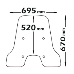 Isotta Lastra Di Ricambio Colore Trasparente Vespa Sprint