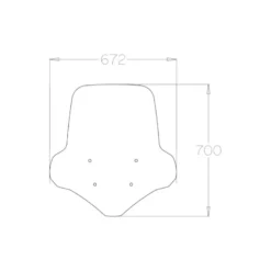 Isotta Parebrezza Classic per Honda Pcx 125 2021