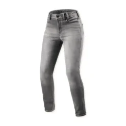 Jeans Donna Revit Shelby 3 Ladies Skinny Grigio Medio Used L30 Accorciato