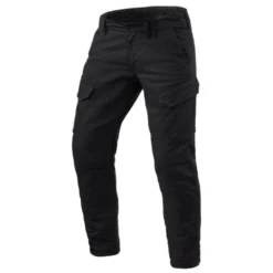 Jeans Uomo Revit Cargo 2 TF Nero L30 Extra Accorciato
