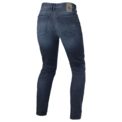 Jeans Uomo Revit Carlin Sk Blu Scuro Slavato L30 Extra Accorciato