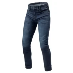 Jeans Uomo Revit Carlin Sk Blu Scuro Slavato L30 Extra Accorciato