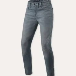 Jeans Uomo Revit Carlin Sk Grigio Medio Slavato L32 Accorciato