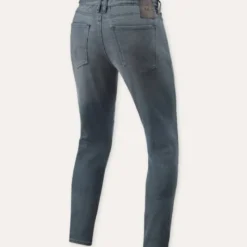 Jeans Uomo Revit Carlin Sk Grigio Medio Slavato L32 Accorciato