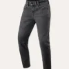 Jeans Uomo Revit Detroit 3 Tapered Nero Scuro Stone Accorciato L32