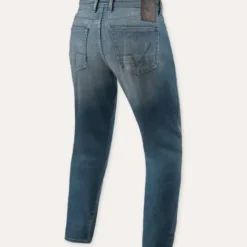 Jeans Uomo Revit Keegan Tapered Blu Medio Vintage Normale L34