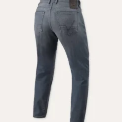 Jeans Uomo Revit Keegan Tapered Grigio Medio Slavato Normale L34