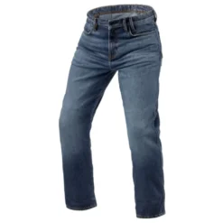 Jeans Uomo Revit Lombard 3 Rf Blu Medio Stone L36 Allungato