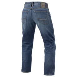 Jeans Uomo Revit Lombard 3 Rf Blu Medio Stone L36 Allungato