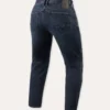 Jeans Uomo Revit Moto 2 Tf Blu Scuro Nero Effetto Usato L30 Extra Accorciato