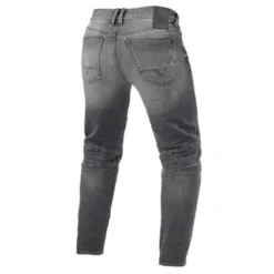 Jeans Uomo Revit Moto 2 Tf Grigio Medio Slavato L32 Accorciato