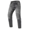 Jeans Uomo Revit Moto 2 Tf Grigio Medio Slavato L36 Allungato