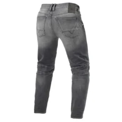 Jeans Uomo Revit Moto 2 Tf Grigio Medio Slavato L36 Allungato