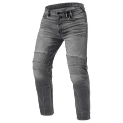 Jeans Uomo Revit Moto 2 Tf Grigio Medio Slavato L30 Extra Accorciato