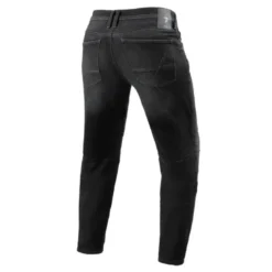 Jeans Uomo Revit Moto 2 Tf Grigio Scuro Slavato L32 Accorciato