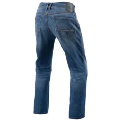 Jeans Uomo Revit Philly 3 Lf Blu Medio Slavato L36 Allungato