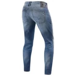 Jeans Uomo Revit Piston 2 Sk Blu Medio Slavato L36 Allungato