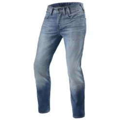 Jeans Uomo Revit Piston 2 Sk Blu Medio Slavato L34 Standard