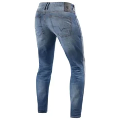 Jeans Uomo Revit Piston 2 Sk Blu Medio Slavato L34 Standard