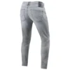 Jeans Uomo Revit Piston 2 Sk Grigio Chiaro Slavato L36 Allungato