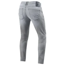 Jeans Uomo Revit Piston 2 Sk Grigio Chiaro Slavato L36 Allungato