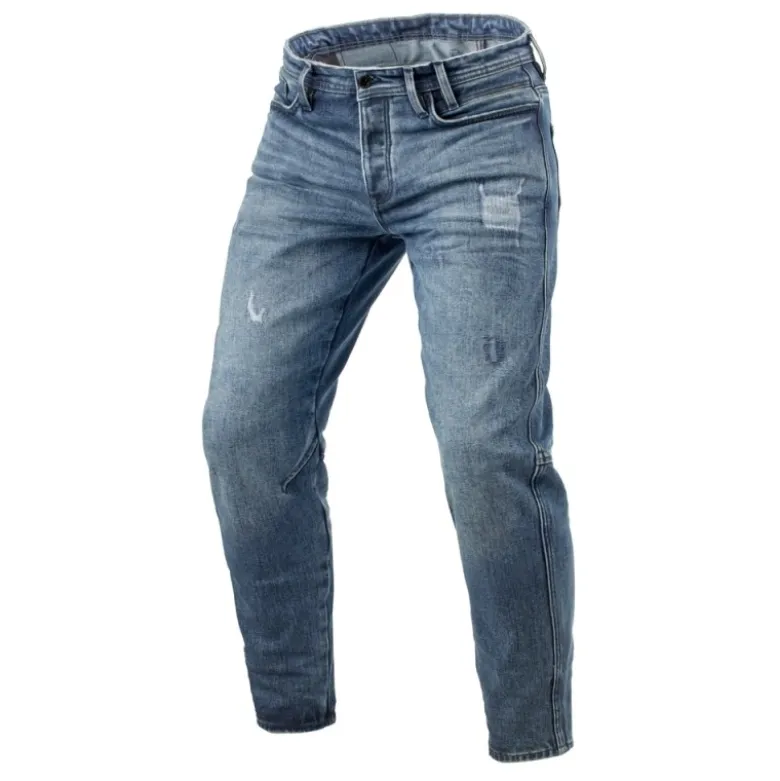 Jeans Uomo Revit Rilan TF Blu Medio Vintage L32 Accorciato