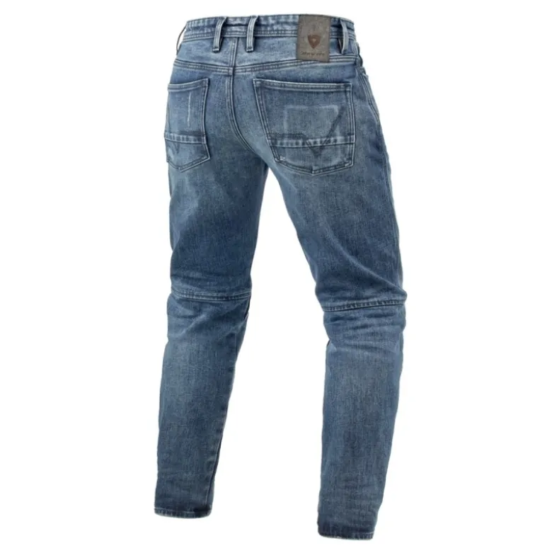 Jeans Uomo Revit Rilan TF Blu Medio Vintage L32 Accorciato