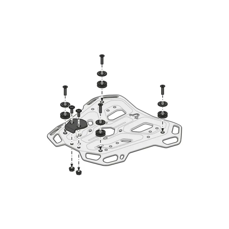 Kit Attacco e Bauletto Sw-Motech TRAX ADV Argento GPT.01.373.70000/S