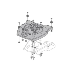Kit Attacco e Bauletto Sw-Motech TRAX ADV Argento GPT.07.352.70000/S