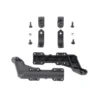 Kit di montaggio paramani Nero Per manubrio da 22 mm Attacco a 1 punto