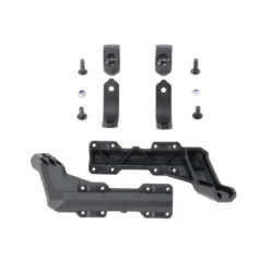 Kit di montaggio paramani Nero Per manubrio da 22 mm Attacco a 1 punto