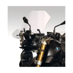 Kit: Isotta Cupolino Alto + Spoiler Antiriflesso Per Bmw R 1200 R 2015 - 2018 Trasparente