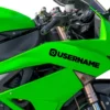 Kit Sticker Social per Moto Oro