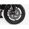 Kit tamponi di protezione per asse anteriore Nero. Moto Guzzi V85 TT (19-).