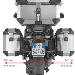 Kit Valigia Givi OBKE3733BPACK2 con Attacchi Laterali PLOS5143CAM per Bmw R 1300 GS