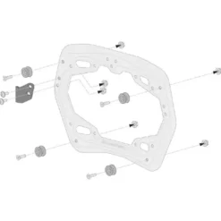 Kit Valigie e Supporti Sw-Motech Adventure Argento ADV.19.806.75000/S