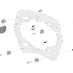 Kit Valigie e Supporti Sw-Motech TRAX ADV Argento 45/45 Litri KFT.01.841.70100/S