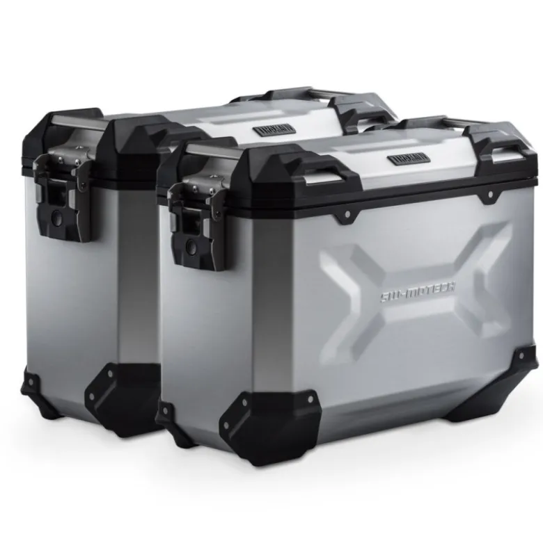 Kit Valigie e Supporti Sw-Motech TRAX ADV Argento 37/37 Litri KFT.01.699.70001/S