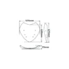 Lastra Isotta Di Ricambio Originale Per Bmw R 1200 Rt 2005-2009 Trasparente