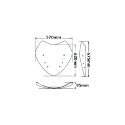 Lastra Isotta Di Ricambio Originale Per Bmw R 1200 Rt 2005-2009 Trasparente