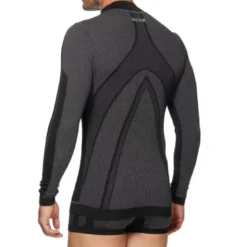 Maglia Intima Lupetto Tecnica Termica Antivento Unisex Sixs TS4 Plus Nero Carbon