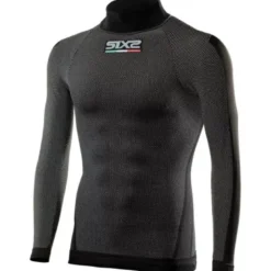 Maglia Intima Lupetto Tecnica Termica Unisex Sixs TS3 Nero Carbon