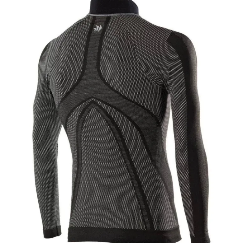 Maglia Intima Lupetto Tecnica Termica Unisex Sixs TS3 Nero Carbon